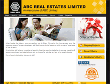 Tablet Screenshot of abcreal.com.bd